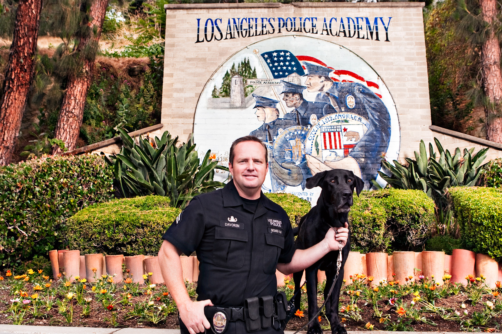Los Angeles Dog Photography, Michael Brian, LAPD Officer and K-9, Cesar Millan, Los Angeles Police Department, Cesar