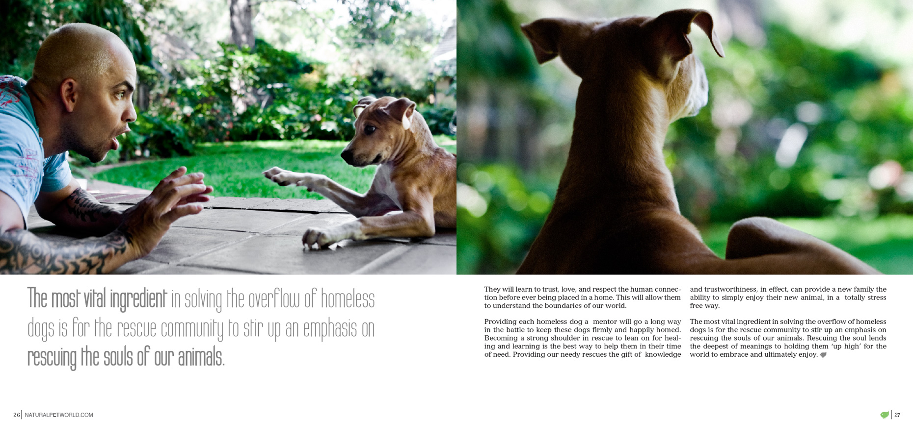 Los Angeles Dog Photography, Michael Brian, Tyson Kilmer, Dog Trainer, Rescuing the Soul
